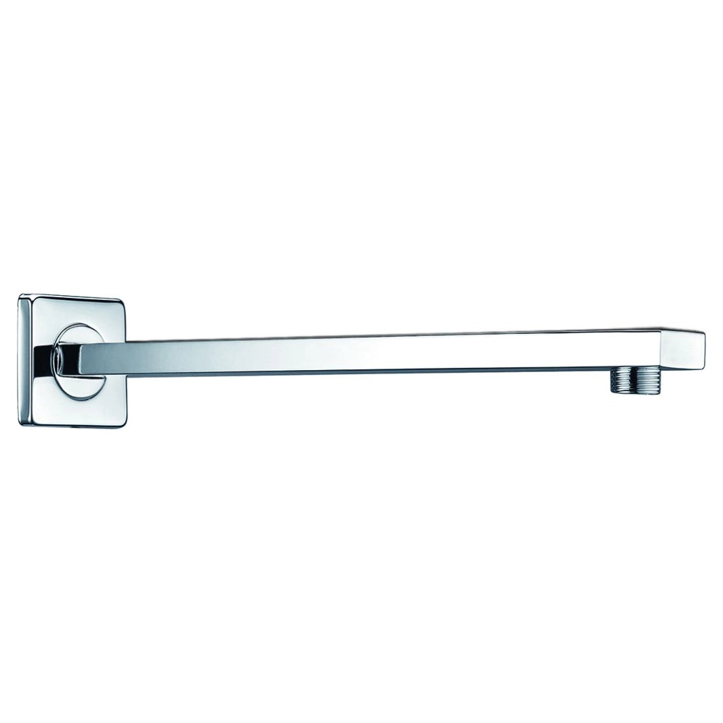 IMEX Tubo a muro quadro in acciaio e ottone cromato per installazione parete design quadrato resistente e durevole finitura cromata elegante e antigraffio Imex-BPC003