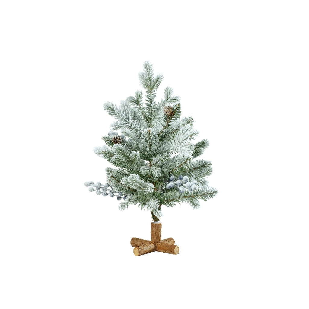 Mini Albero Aspen innevato D35 H45cm