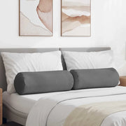 Cuscini a rullo 2 pcs Grigio scuro Ø 25 x 70 cm 42014342