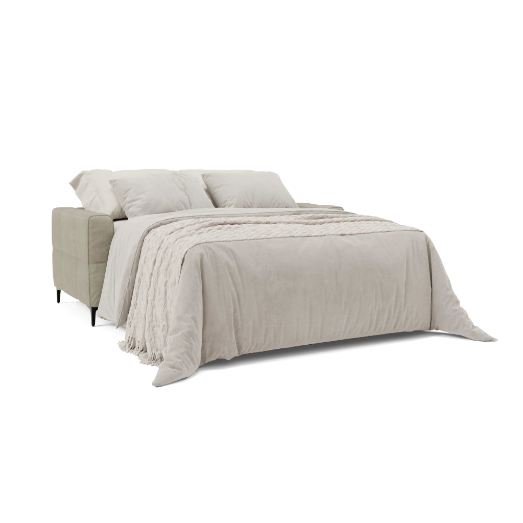 Gardenia Divano letto materasso alto 18 cm con poggiatesta reclinabili e rivestimento impermeabile T02 178 cm (mat. 120x197) panna
