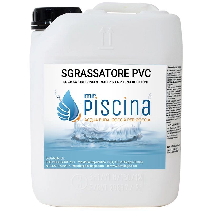 SGRASSATORE PVC concentrato per pulizia teloni Quantità confezione: 1 pezzo