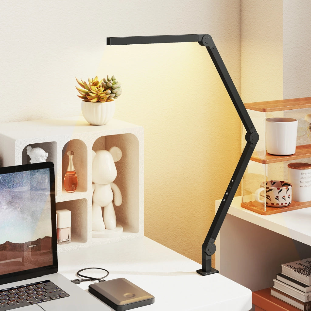 Lampada da scrivania LED regolabile ¨C Xylo ¨C 96 LED, luce regolabile, nero