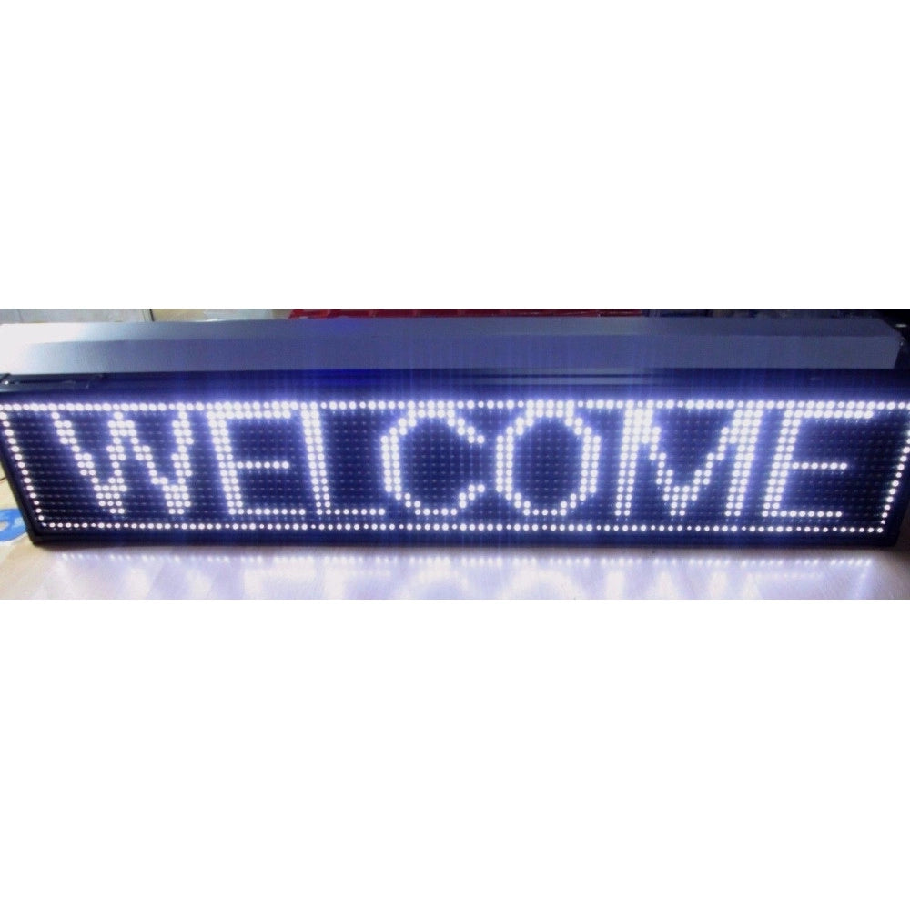 Trade Shop - Insegna Luminosa A Led Scritta Personalizzata Scorrevole Luce Bianca 100 X 20 Cm -