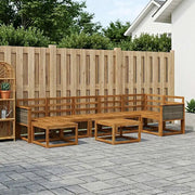 Set di divani da esterno 8 pcs Naturale