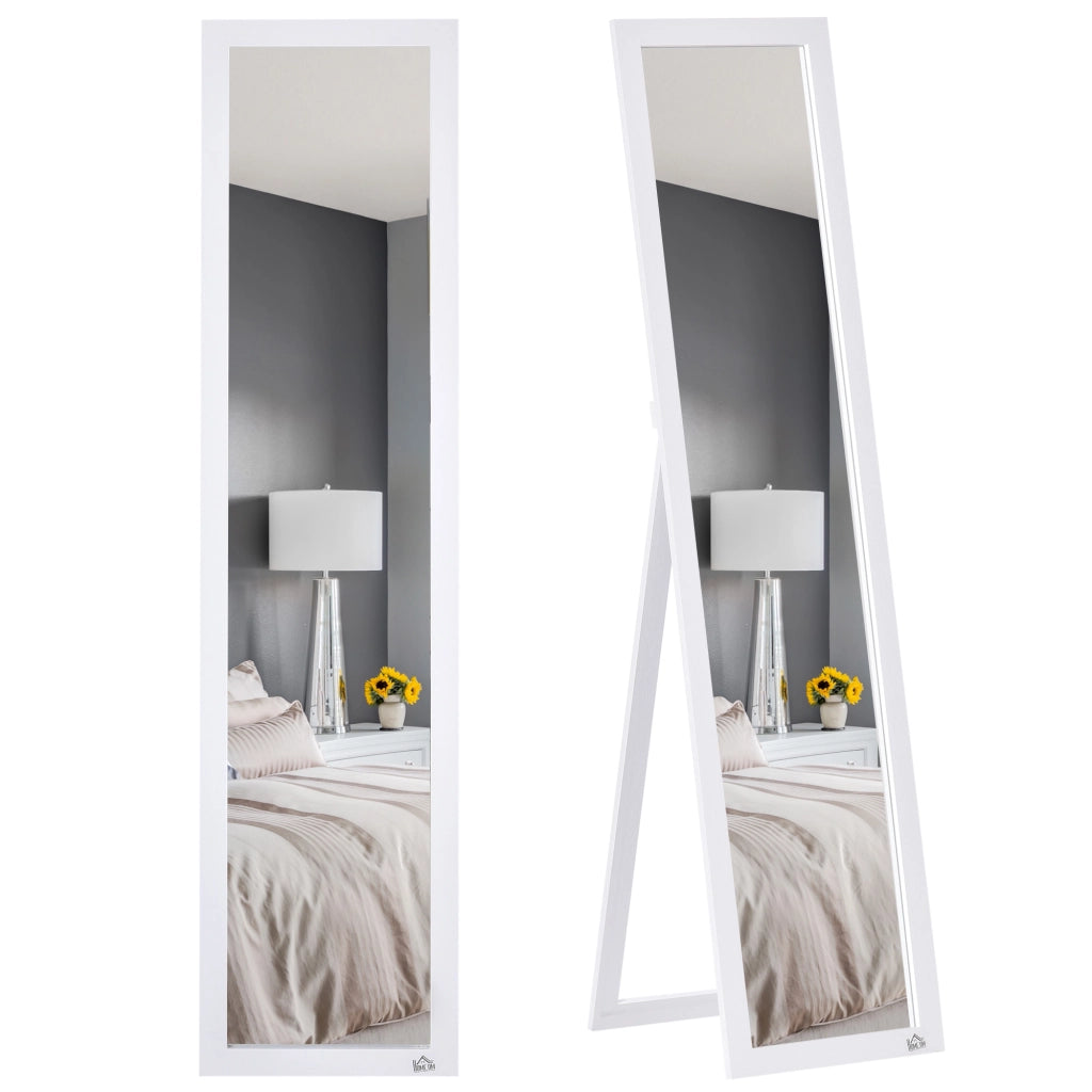 Specchio da Terra con Cornice MDF ¨C Xylo ¨C Bianco 37x37x154cm