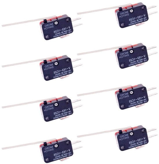 8 pezzi V-153-1C25 Micro-interruttore a sfera Lungo scharniere Momentaneo pulsante Cherry SPDT Azione di scatto