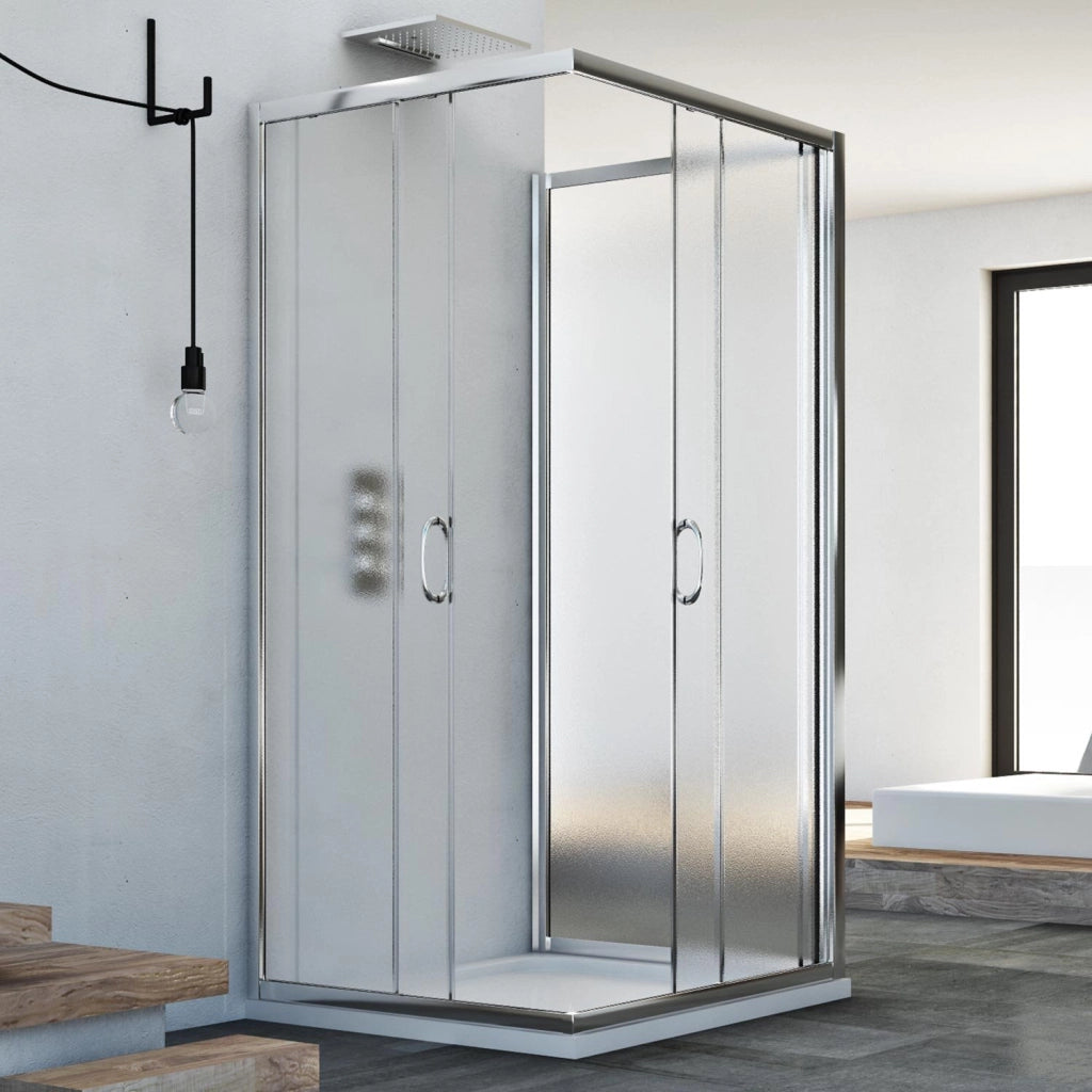 Box Doccia 3 lati 70x80x70 CM H185 stampato C mod. Junior Trio