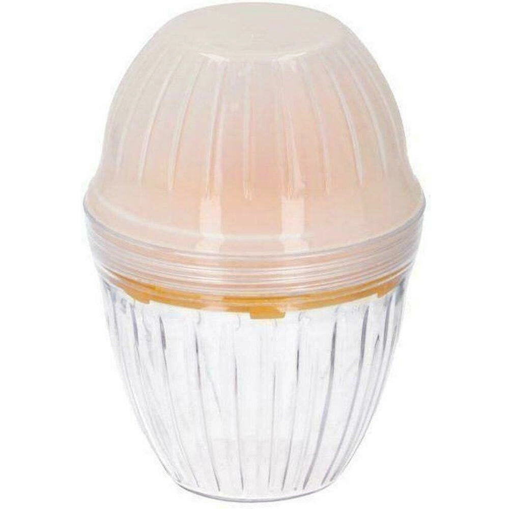 Ciotola Shaker e Mixer Miscelare Mescolare con Coperchio Separatore Uova in Plastica Giallo e Trasparente