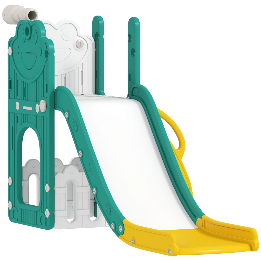 Set Scivolo 5 in 1 con Canestro Basket ¨C Xylo ¨C Giallo e Verde