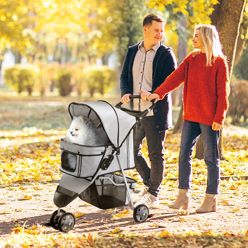 Carrozzina per Cani Pieghevole ¨C Minimal ¨C Grigio