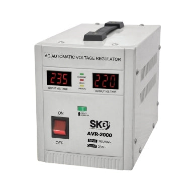 STABILIZZATORE ELETTRONICO DI TENSIONE 2000VA 1200W SKB