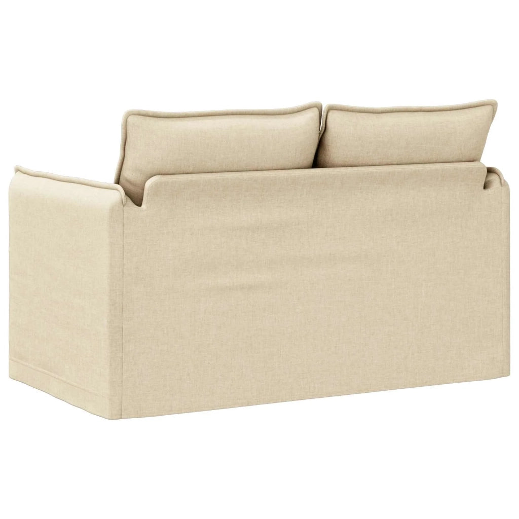 Divano Crema 136 x 82 x 85 cm Tessuto