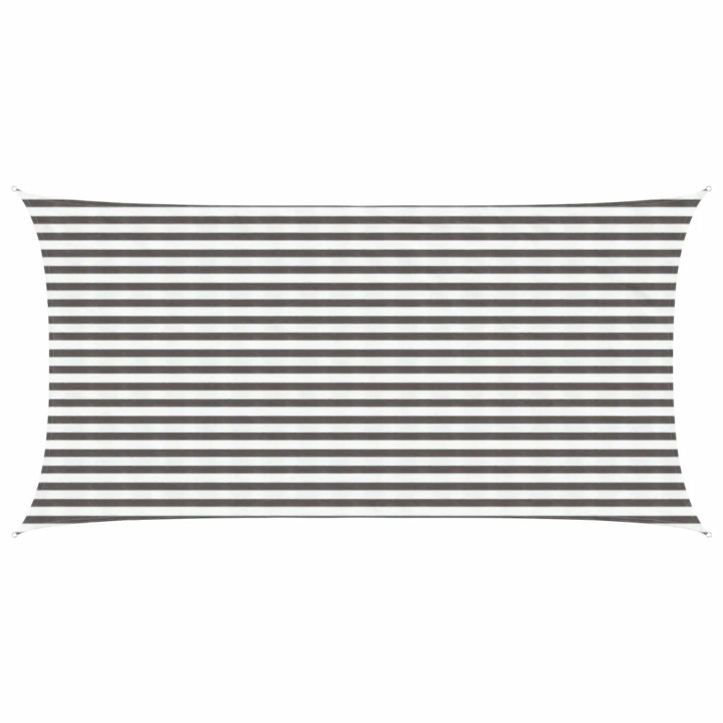 Telo Ombra Grigio chiaro e bianco 2,5 x 5 m HDPE 42032945