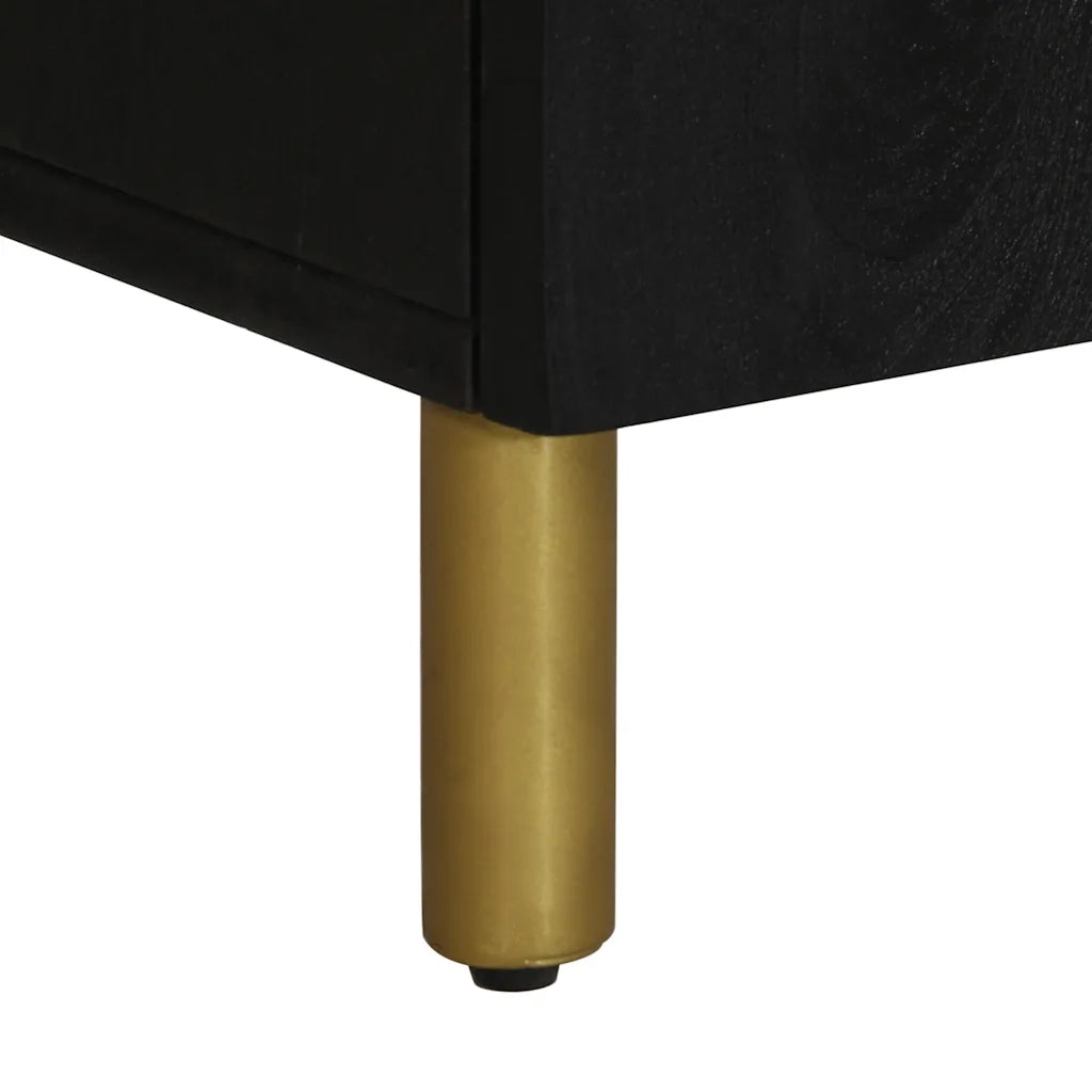 Credenza Nera 60x33x75 cm in Legno Multistrato 4017673