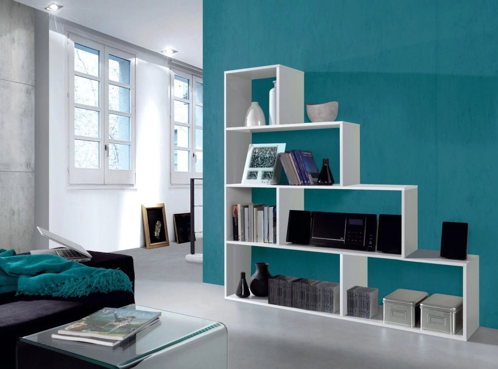 LIBRERIA KLUM  BIANCO LUCIDO LIB255 145X28X144