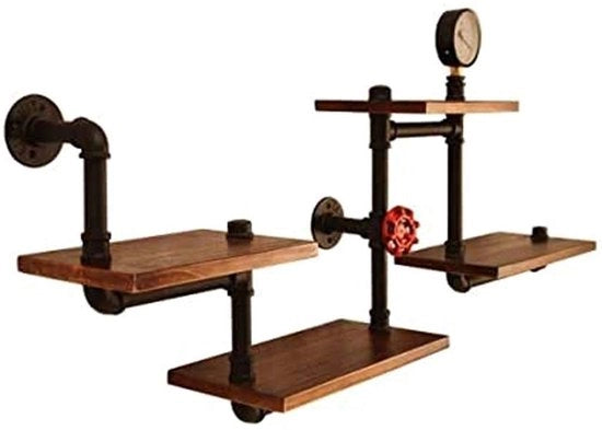 Pannelli per parete in stile rurale americano pannelli da parete in stile vintage industriale pannelli per display in acciaio pannelli per libri in acciaio con montaggio a parete