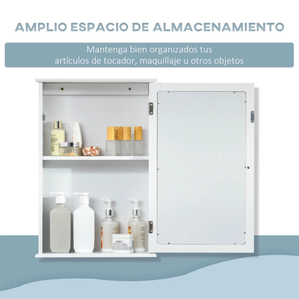 Armadio con Specchio per Bagno ¨C Minimal ¨C Bianco 41x14x60 cm