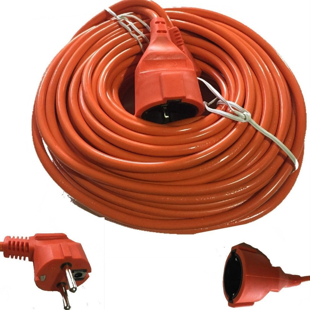 Trade Shop - Cavo Prolunga Presa Schuko Elettrica Maschio Femmina 30 Mt Metri 16a -