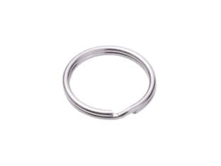 ANELLO PORTACHIAVE ACCIAIO NICHELATO- - ø mm.17 - conf.pz.10 in blister - 5 blister