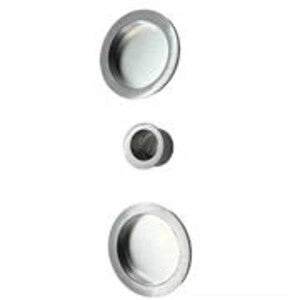 KIT MANIGLIE TONDO CIECO PORTE SCORREVOLI CROMO