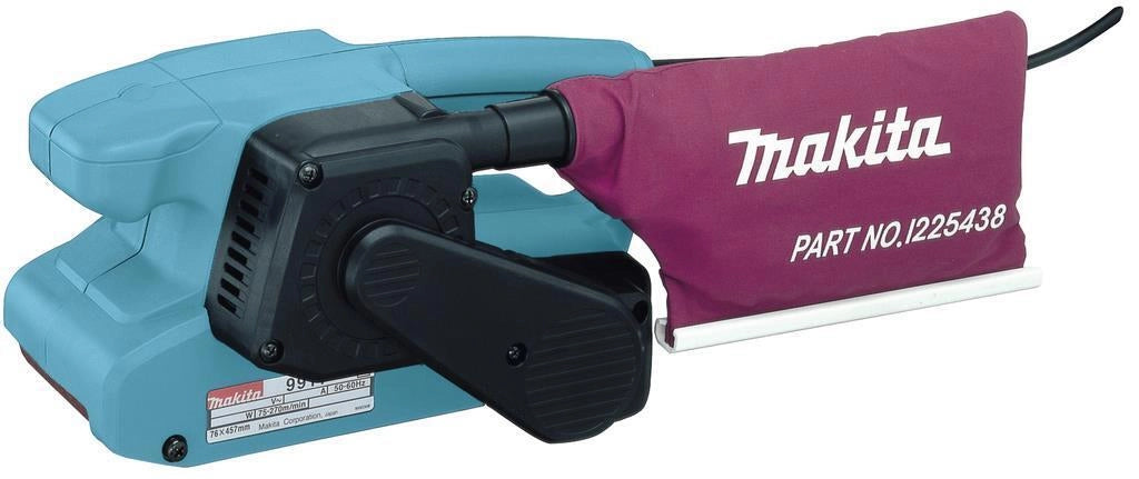 Makita 9911J Levigatrice a nastro 650 W velocita' variabile con valigetta Makpac colore Nero