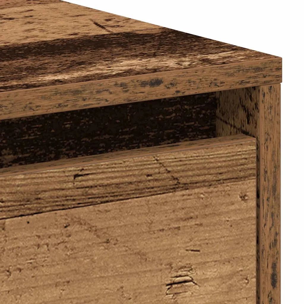 Set di 2 Comodini | Armadio da Notte | Mobiletto da notte Legno vecchio 45 x 34 x 44,5 cm