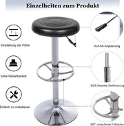 Sedia da Ufficio con Regolazione di Altezza - Sedia da Scrivania con Sedile Girevole / Sedia Swivel, Sedia da Bar con Sedia Bar, Comoda e Stabile.