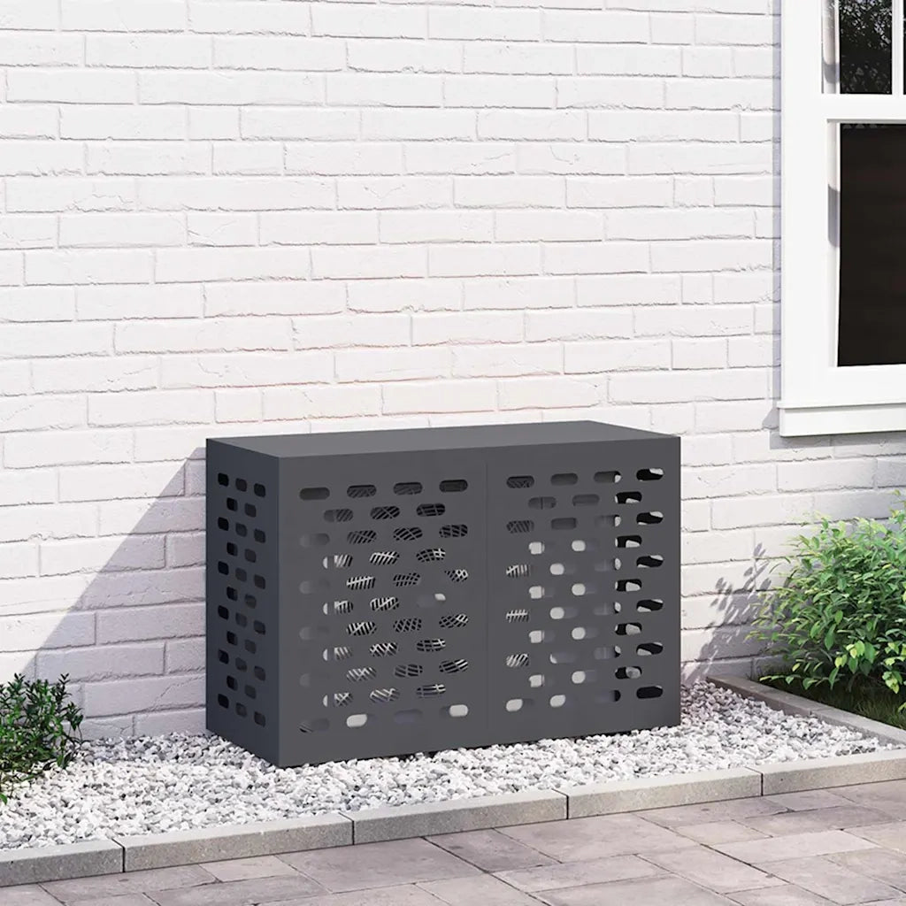 Copertura per condizionatore d'aria Antracite 90 x 40 x 60 cm 865892