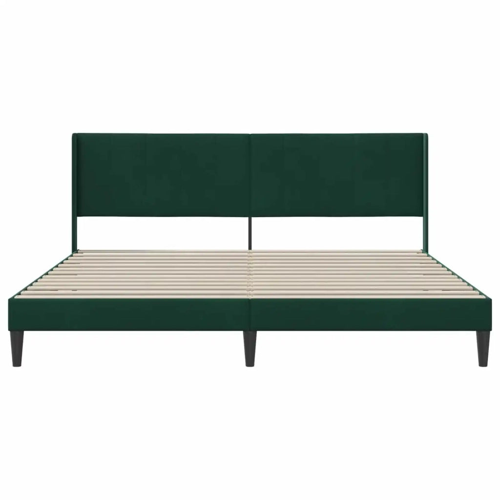Struttura del letto Verde Scuro 180 x 200 cm Velluto 42027523