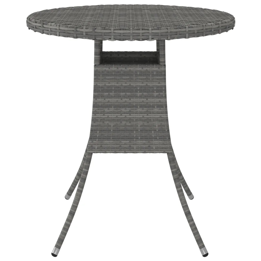 Set Divani da Giardino 9 pz con Cuscini in Polyrattan Grigio 3064899