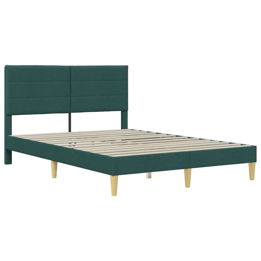 Struttura del letto Verde Scuro 120 x 190 cm Tessuto 42027573