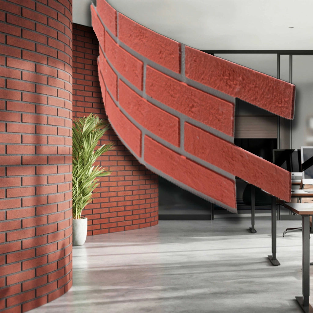 RIVESTIMENTO esterno - interno  isolante FLEX 248X770X5mm con mattoni ROSSI Ultrarealistici