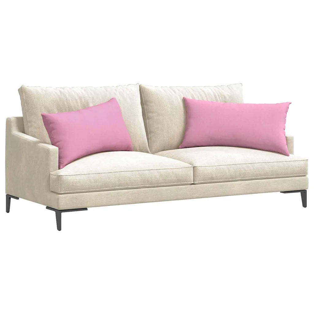 Cuscini da Divano 2 pcs Rosa 80 x 40 cm Tessuto 42013711