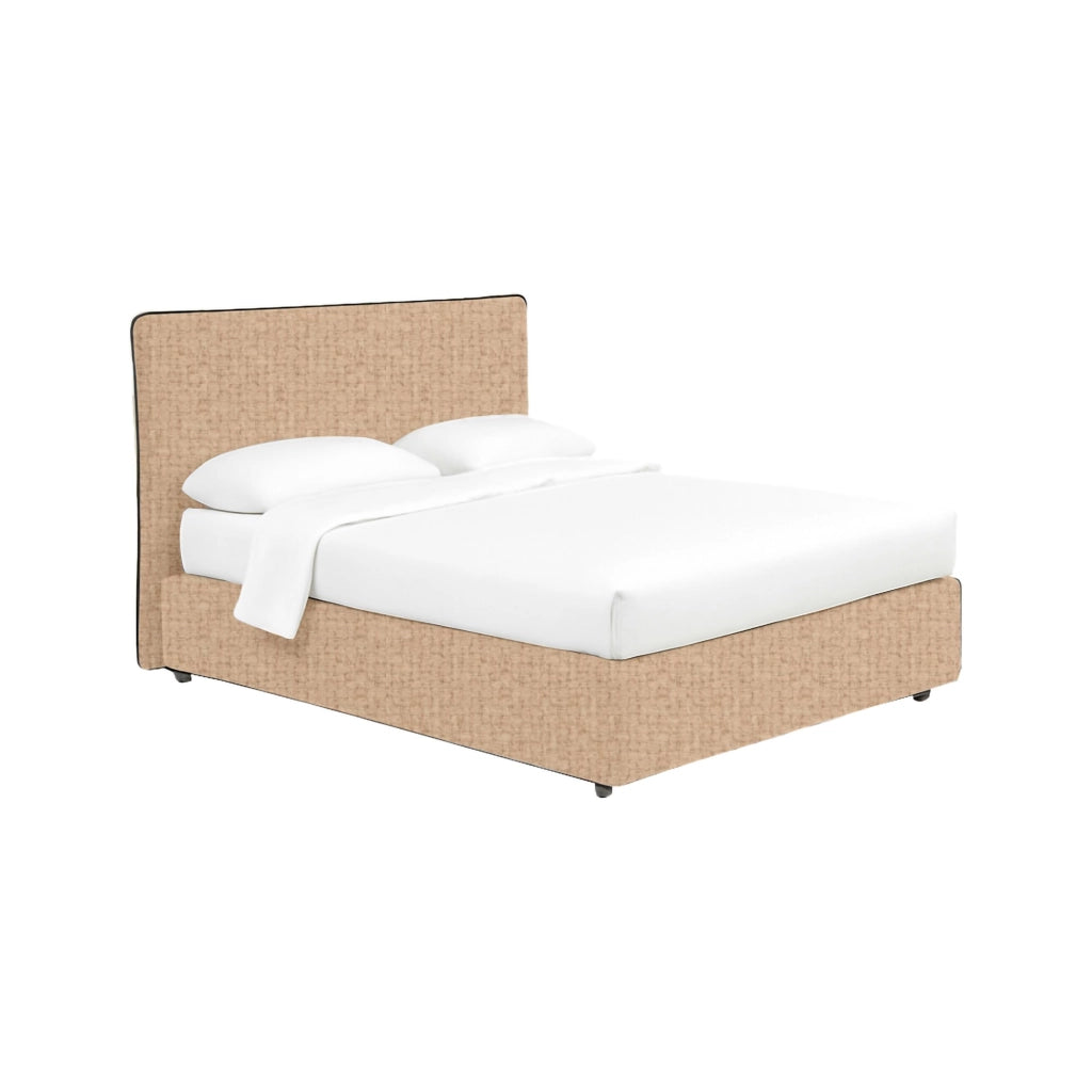 Staines, Letto Singolo Sfoderabile Made in Italy, Beige