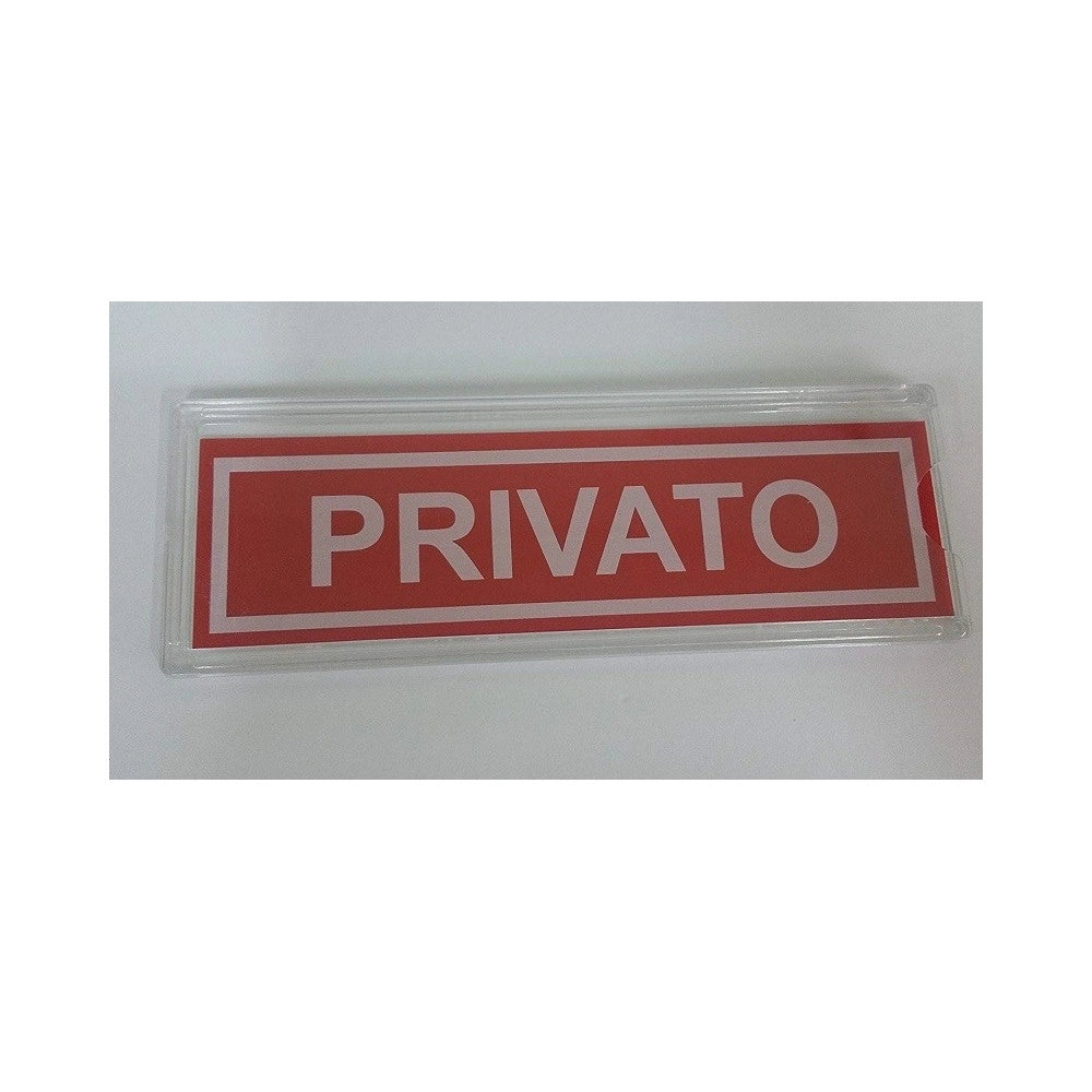Trade Shop - Portaetichette Privato Adesive In Pvc Etichetta Interna Intercambiabile -