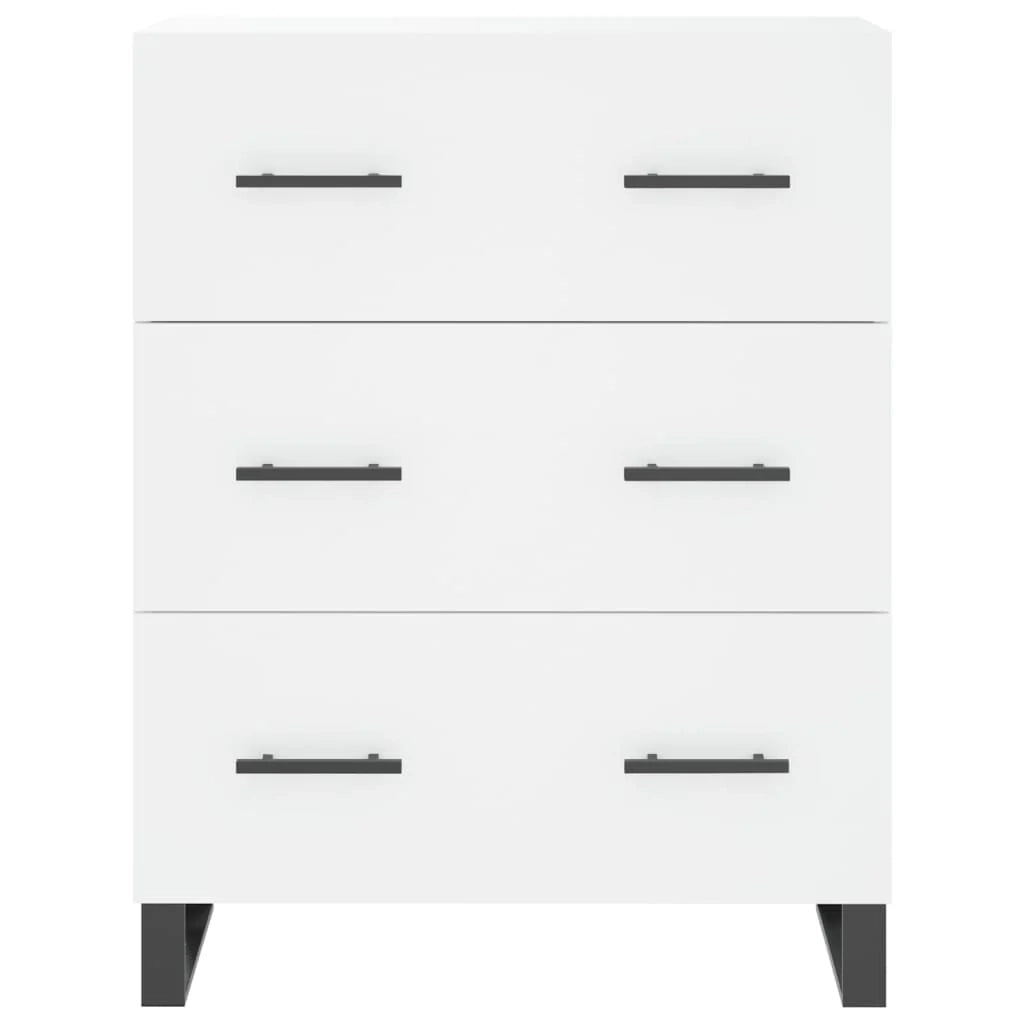 Buffet credenza cassettiera mobiletto mobile contenitore organizer cucina soggiorno salotto alto 69,5 x 34 x 180 cm legno ingegnerizzato bianco 02_0032518