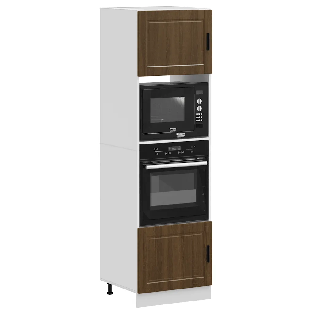 Armadi Forno 2 pz Porto Rovere Marrone in Legno Multistrato 3315058