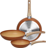 Set 3 Padelle Antiaderenti Traditional Shaded 20 + 24 + 28 cm Tognana