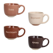 Confezione 4 tazze caffè senza piatto 100 cc Barista Multicolor
