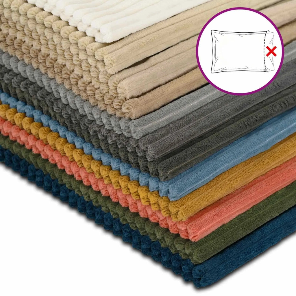 Federa 6 pcs HEERLEN Grigio Chiaro 40 x 80 cm corduroy 909902