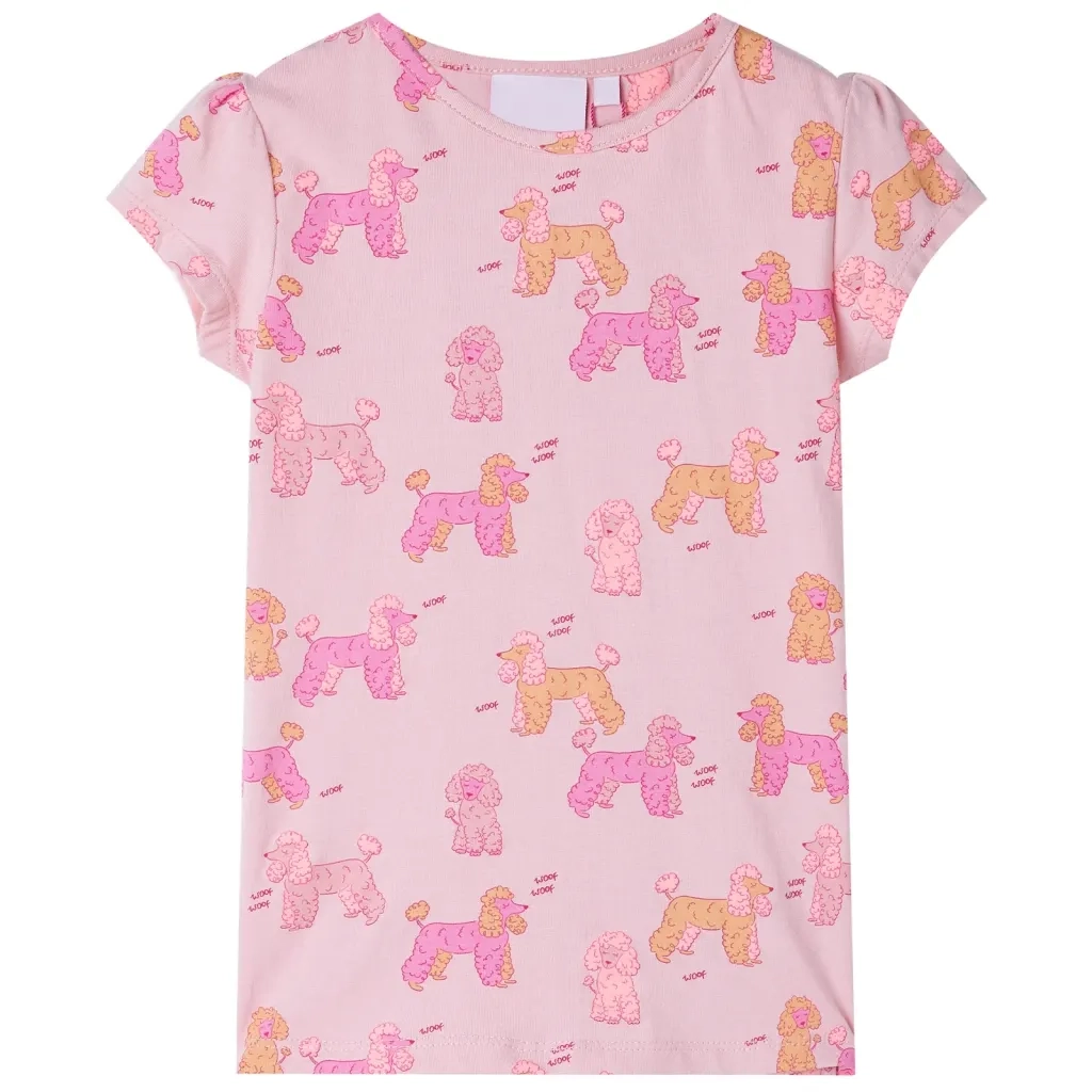 Pigiama da Bambina a Maniche Corte Rosa Chiaro 104 10440