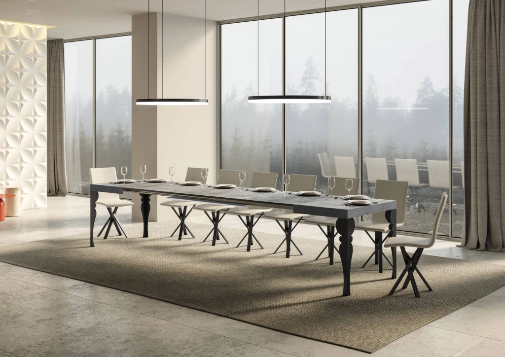Tavolo Allungabile 160-420x90x77 cm Paxon Cemento