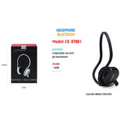 Trade Shop - Cuffie Bluetooth Wireless Con Archetto Da Collo E Microfono Vivavoce Maxtech Cu-bt001 -