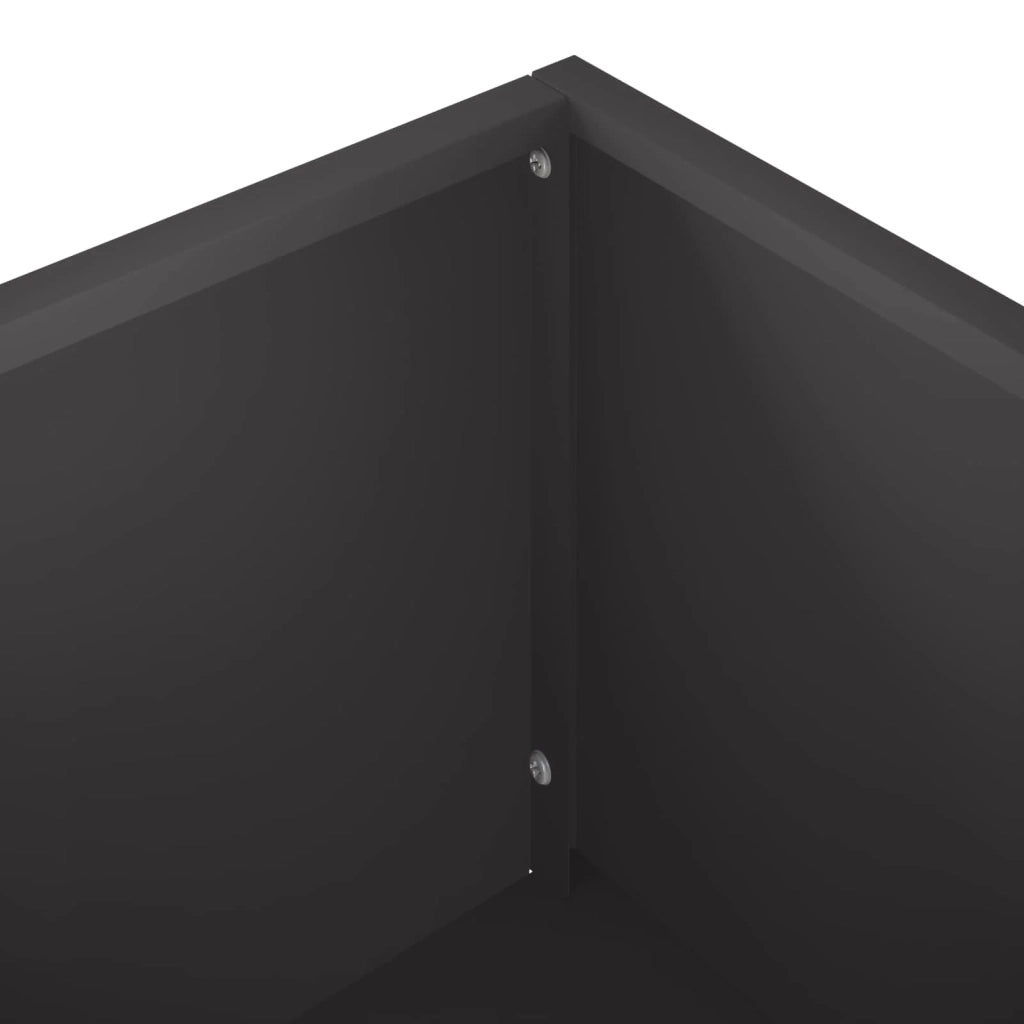 Vaso da giardino Nero 100 x 30 x 49 cm 8005862