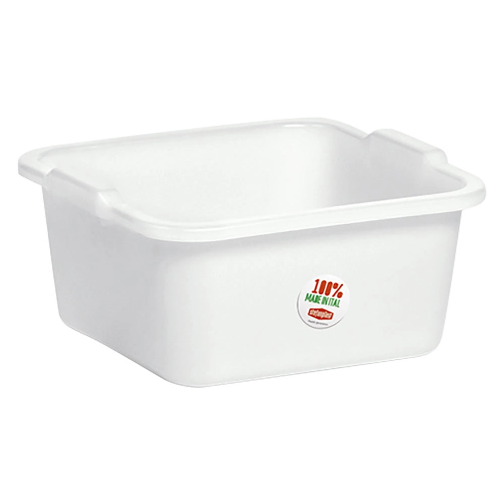 1pz bacinella quadra 38 x 38 cm -  16 lt neutro cod:ferx.8410455nlm