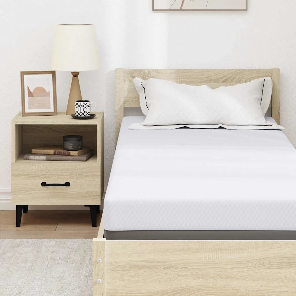Topper per materasso Bianco 80 x 200 cm Tessuto Jacquard 4106243