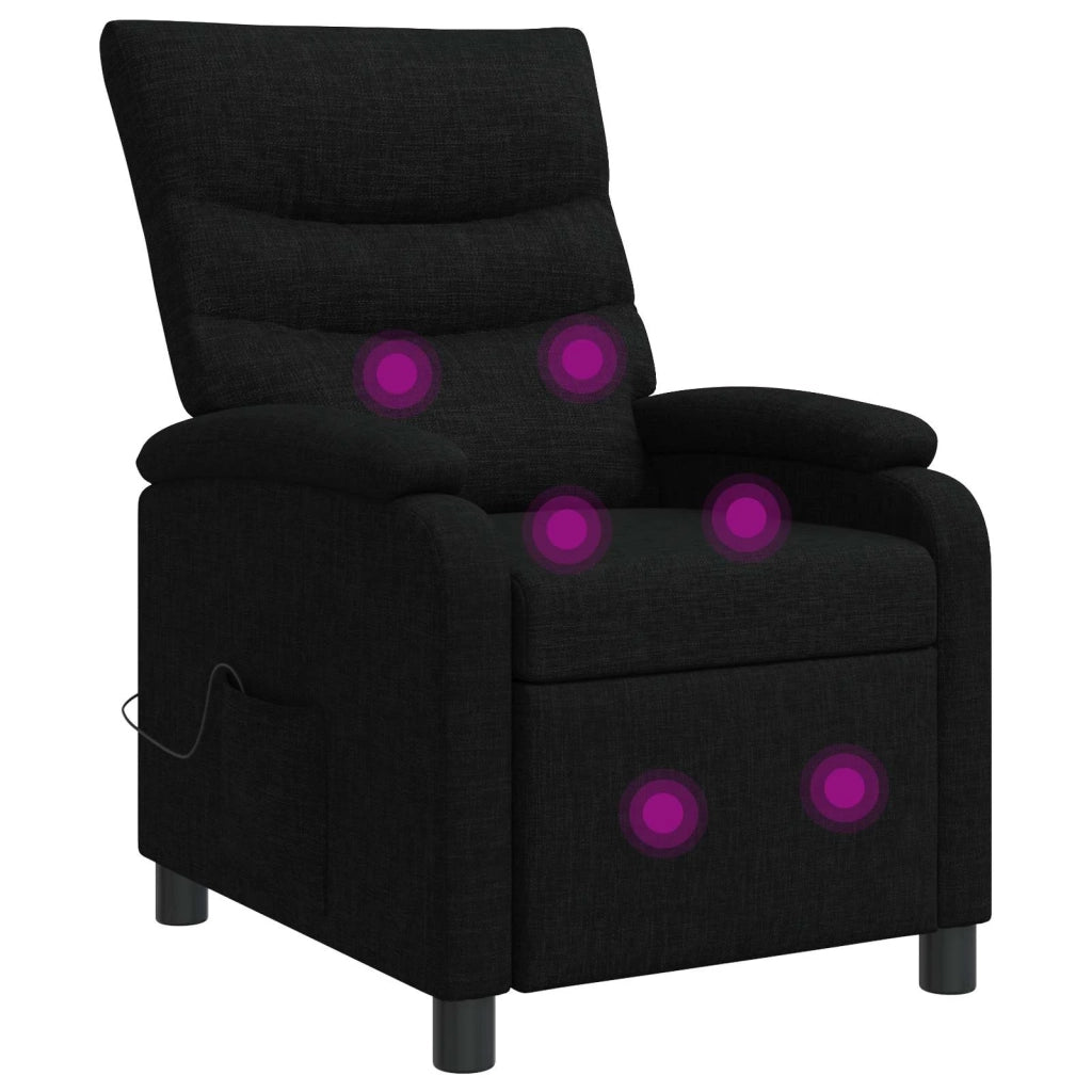 Poltrona Massaggiante Nero Tessuto 42034911