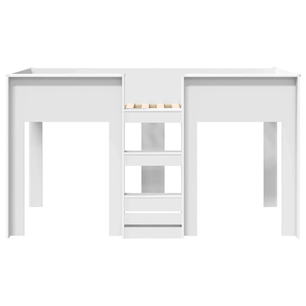 Letto a Castello per Bambini | Letto Infantile | Lettino Bianco 90 x 200 cm