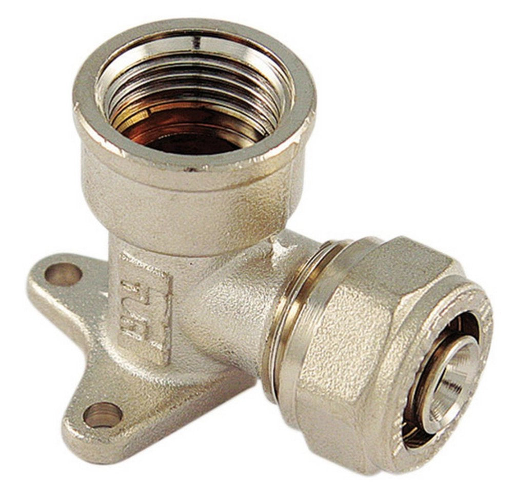 10pz gomito femmina 16x1/2" c/flangia x tubi multistrato cod:ferx.5951