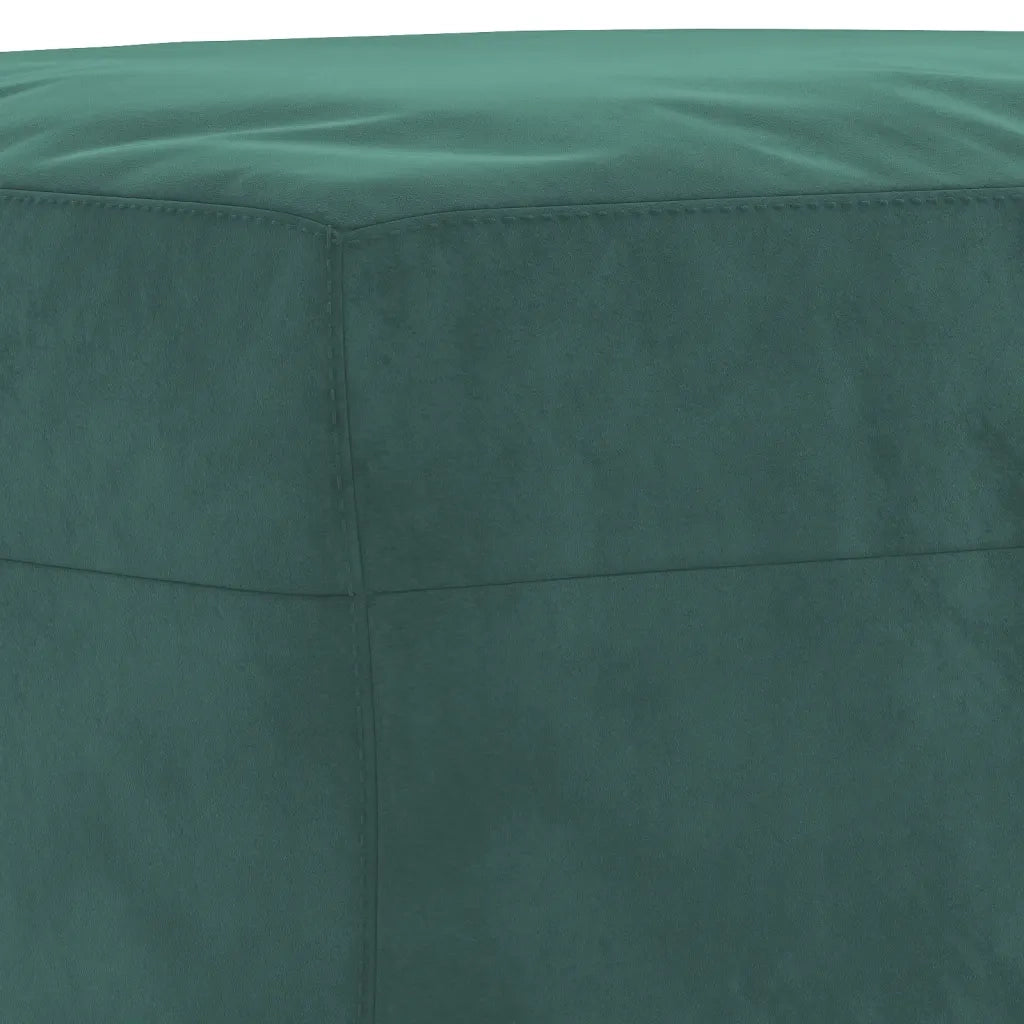 Set di Divani 4 pz con Cuscini Verde Scuro in Velluto 3201966